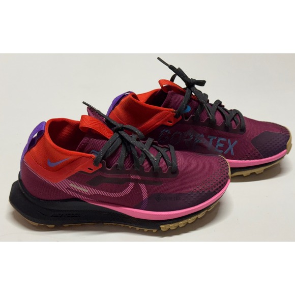 Nike Shoes - Nike Pegasus Trail 4 GORE-TEX Womens 7.5 Burgundy Orange Running Shoes